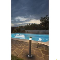 TRUST 60, lampa podłogowa outdoor, LED, 3000K, IP55, stal nierdzewna 316, Ø/W 6/60 cm, 8,6W (228110) - SLV