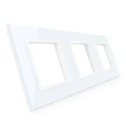 Trzy gniazda elektryczne koloru białego z bolcem 16A - 230V (VL-W03FR-61) LIVOLO