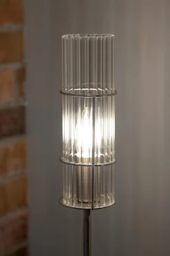 TUBO Table 1L 65cm Satin Nickel/Clear (108558) Markslojd