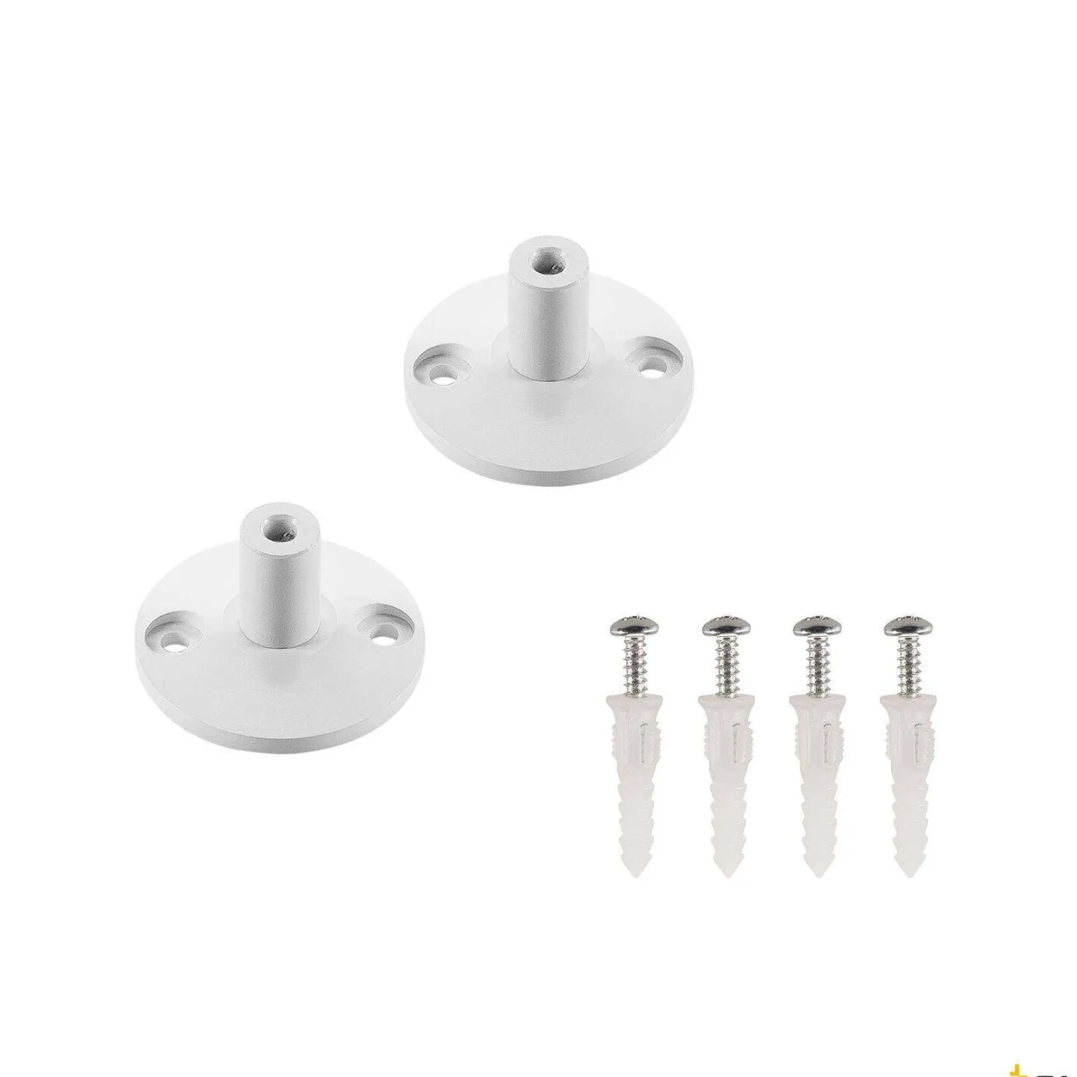 UCHWYT ŚCIENNY, do niskonapięciowego systemu linkowego TENSEO, krótki, biały, 2 szt. (186301) - SLV