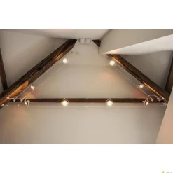 UCHWYT ŚCIENNY, do niskonapięciowego systemu linkowego TENSEO, długi, biały, 2 szt. (186311) - SLV