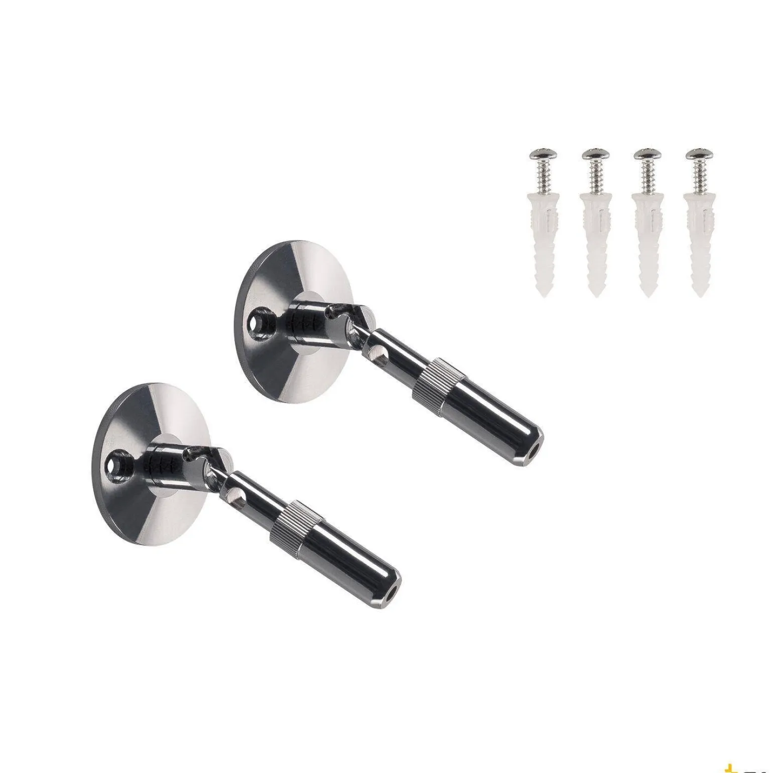 UCHWYT ŚCIENNY, do niskonapięciowego systemu linkowego, chrom, 2 szt., 10cm (186312) - SLV