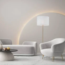 UMBERTO WHITE GOLD LAMPA PODŁOGOWA 1 (16033) - TK Lighting