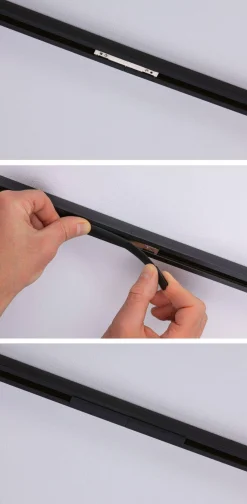 URail Cover Connector-Inlay Czarny /Przezroczysty tworzywo sztuczne (PL95554) - PAULMANN