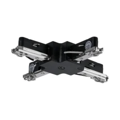 URail Łącznik X stały Czarny Mat 230V Tworzywo sztuczne/Metal (PL96908) - PAULMANN