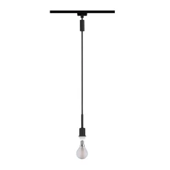 URail Deco System Base Zwis max. 1x20W E14 230V Czarny Mat, kabel z oplotem tekstylnym (PL96912) - PAULMANN