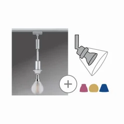URail Deco Zwis max. 20W E14 Chrom (PL96969) - PAULMANN