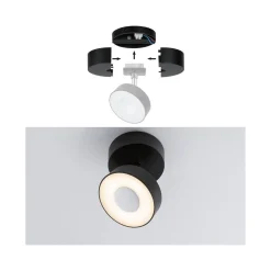 URail Single Spot-Base max50W czarny 230V tworzywo (PL96822) - PAULMANN