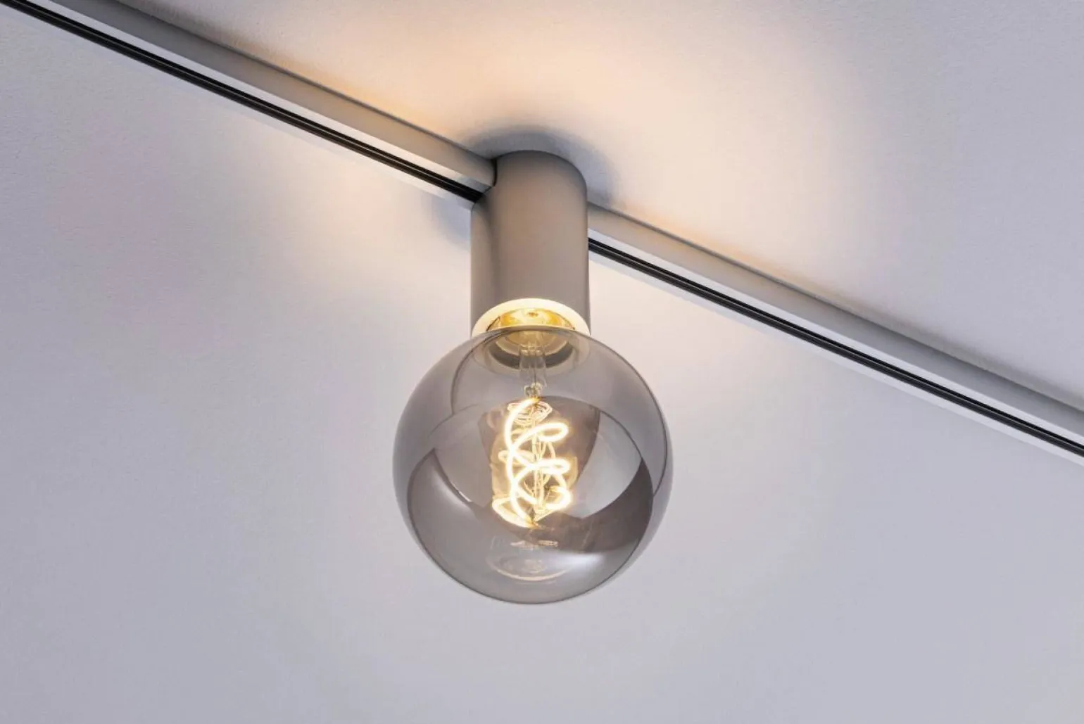 URail Socket max. 20W E27 230V Chrom (PL94973) - PAULMANN