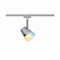 URail spot Cone Smart Chrom matowy 1x5W GU10 ściemnialna w tym źródło Zigbee/ regulacja temperatury (PL95526) - PAULMANN