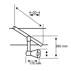 URail Spot Zeus 1x33W 15st. Schwarz matt 230V Metal/Plastic 3000K triac dimmable (PL95535) - PAULMANN