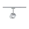 URail System Spot Cube 1x8W ściemniana Chrom 230V Metal/Tworzywo sztuczne (PL95510) - PAULMANN