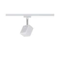 URail System Spot Cube 1x8W ściemniana Biały 230V Metal/Tworzywo sztuczne (PL95511) - PAULMANN