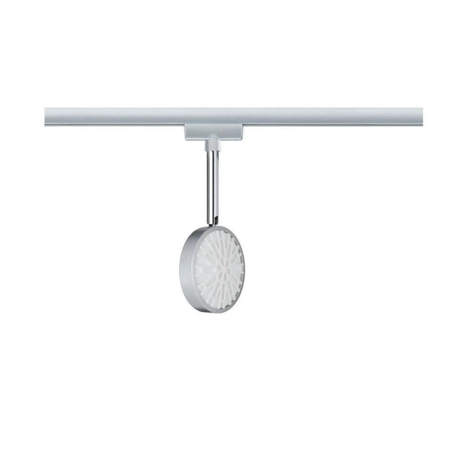 URail System Spot Discus 1x5W ściemniany Chrom 230V Metal/Tworzywo sztuczne (PL96891) - PAULMANN