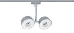 URail System Spot Double Pellet 2x4W Chrom Mat/Biały 230V (PL95471) - PAULMANN