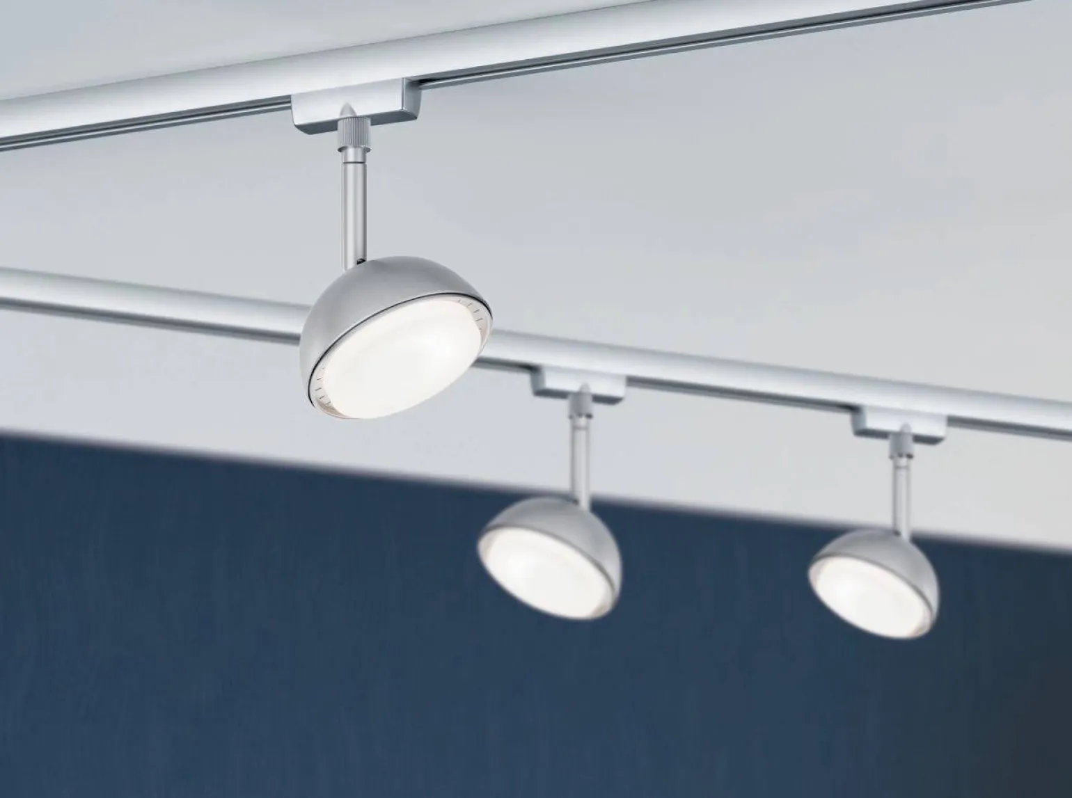 URail System Spot Hemi 1x5W Chrom Mat 230V Metal/Tworzywo sztuczne (PL95508) - PAULMANN