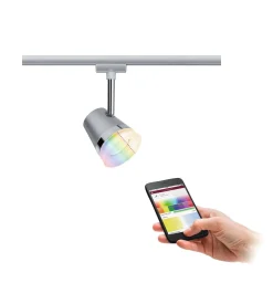 URail ZB reflektor Cone RGBW 1x5,5W Chrom mat GU10 230V metal/tworzywo (PL95525) - PAULMANN