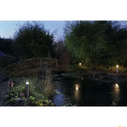 VAP SLIM 60, lampa podłogowa outdoor, TC-TSE, IP44, stal nierdzewna szczotkowana, Ø/W 10/60 cm, maks. 20W (230066) - SLV