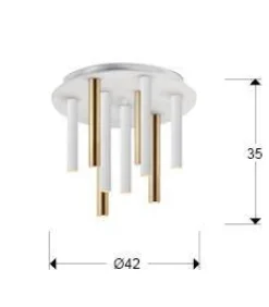 Varas lampa sufitowa 9L (374064) - Schuller