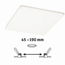Veluna VariFit Panel LED IP44 22W 4000K 3-st ściemniane 215x215mm Tworzywo sztuczne (PL93066) - PAULMANN