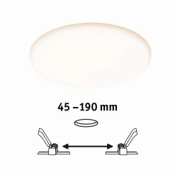 Veluna VariFit Panel LED IP44 21W 3000K 3-st ściemniane 215mm Tworzywo sztuczne (PL93064) - PAULMANN