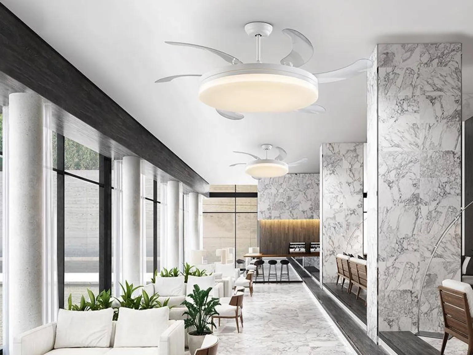 Vento MAXI wentylator z oświetleniem LED (168427) - Schuller