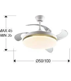 Vento wentylator z oświetleniem LED (168377) - Schuller