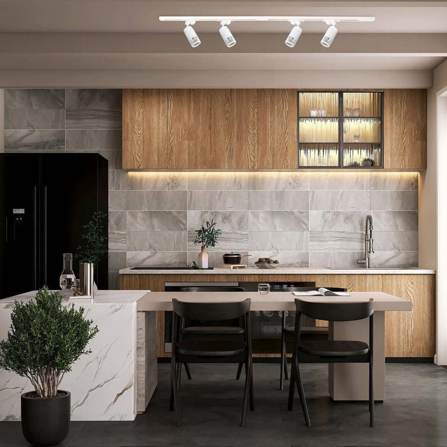 VERTICAL WHITE TRACK 1xGU10 (ML0303) - Milagro