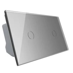 Włącznik dotykowy krzyżowo-schodowy 1 + 1 EC Wi-Fi srebrny (VL-C7011SEC-64) LIVOLO