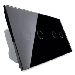 Włącznik dotykowy krzyżowo-schodowy 2 + 2 EC Wi-Fi czarny (VL-C702SEC-62) LIVOLO