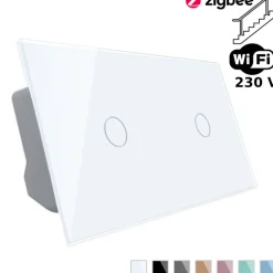 Włącznik dotykowy krzyżowo-schodowy 1 + 1 EC Wi-Fi biały (VL-C7011SEC-61) LIVOLO