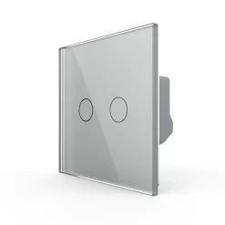 Włącznik dotykowy LIVOLO krzyżowo-schodowy podwójny EC Wi-Fi srebrny (VL-C702SEC-64) LIVOLO