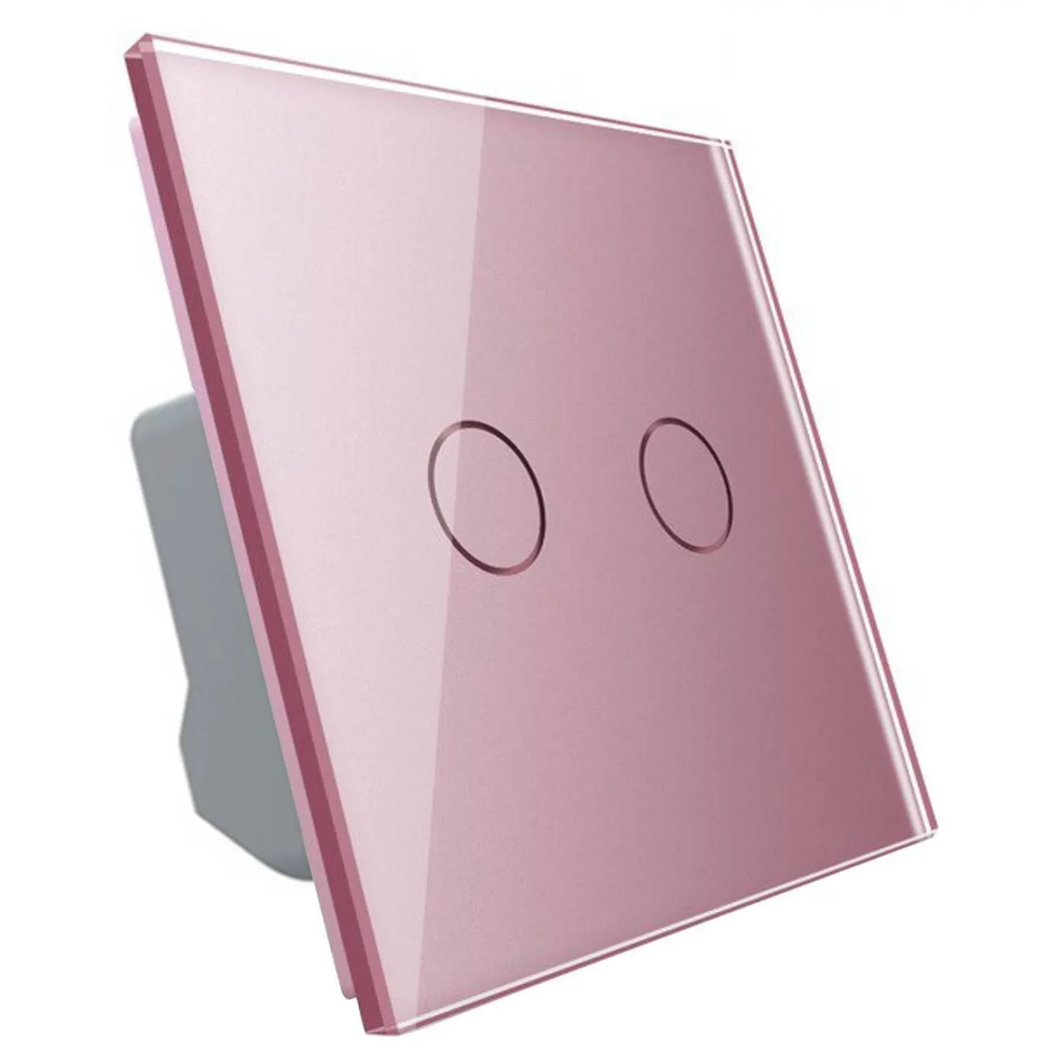 Włącznik dotykowy LIVOLO krzyżowo-schodowy podwójny EC Wi-Fi różowy (VL-C702SEC-67) LIVOLO
