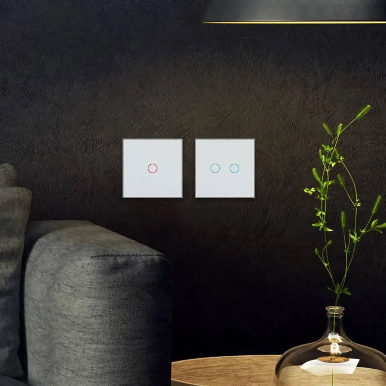 Włącznik dotykowy LIVOLO krzyżowo-schodowy podwójny EC Wi-Fi różowy (VL-C702SEC-67) LIVOLO