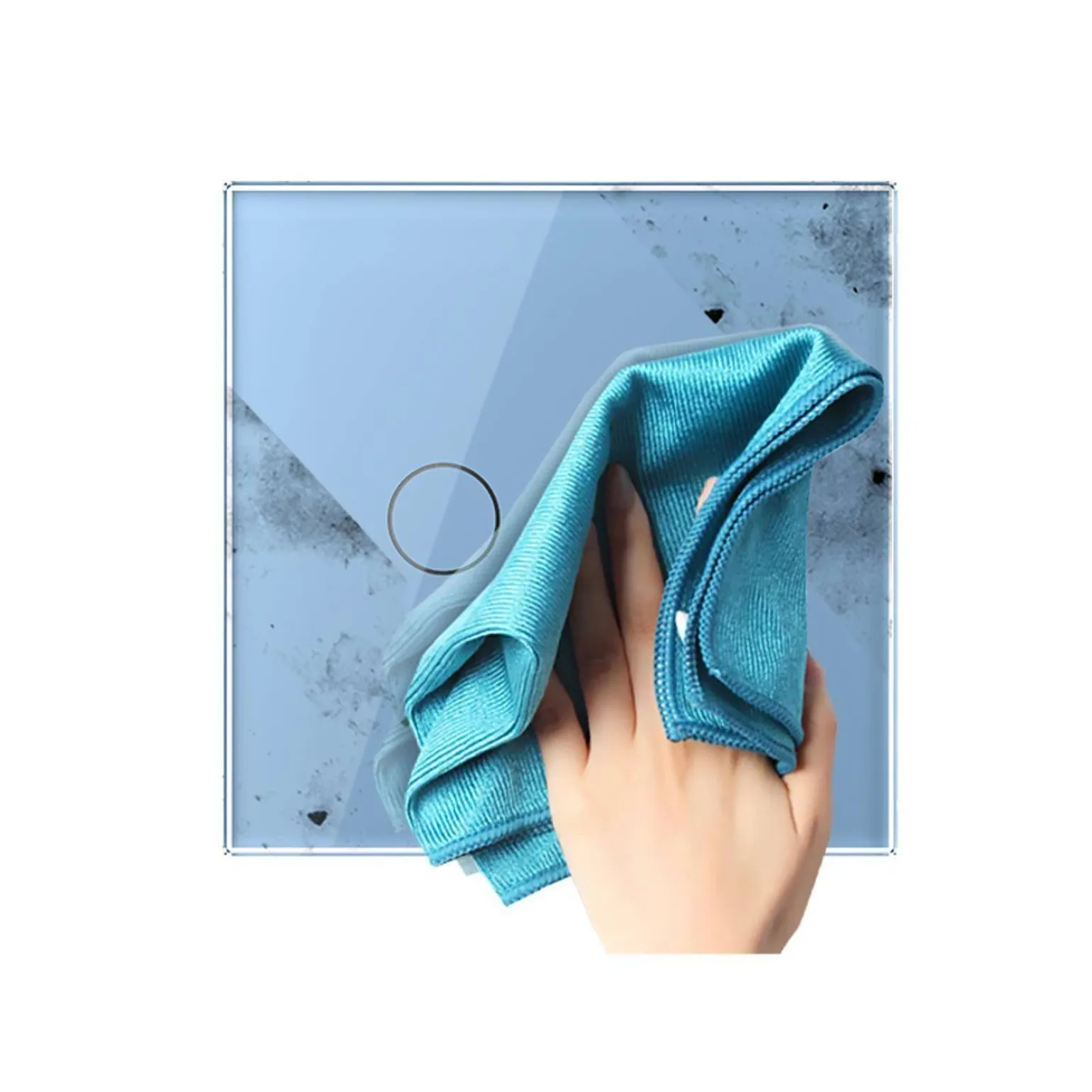 Włącznik dotykowy LIVOLO krzyżowo-schodowy podwójny EC Wi-Fi niebieski (VL-C702SEC-69) LIVOLO