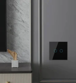 Włącznik dotykowy LIVOLO krzyżowo-schodowy podwójny EC Wi-Fi niebieski (VL-C702SEC-69) LIVOLO