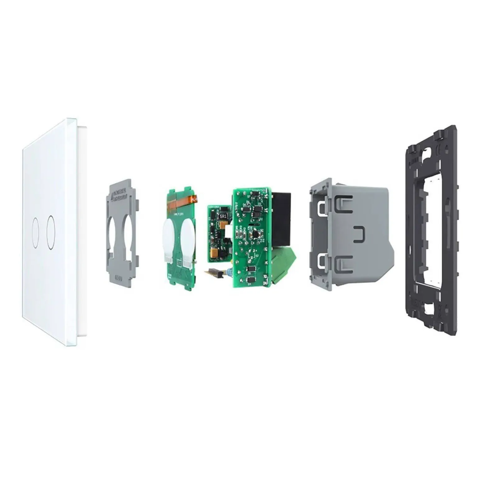 Włącznik dotykowy LIVOLO krzyżowo-schodowy podwójny EC Wi-Fi złoty (VL-C702SEC-63) LIVOLO