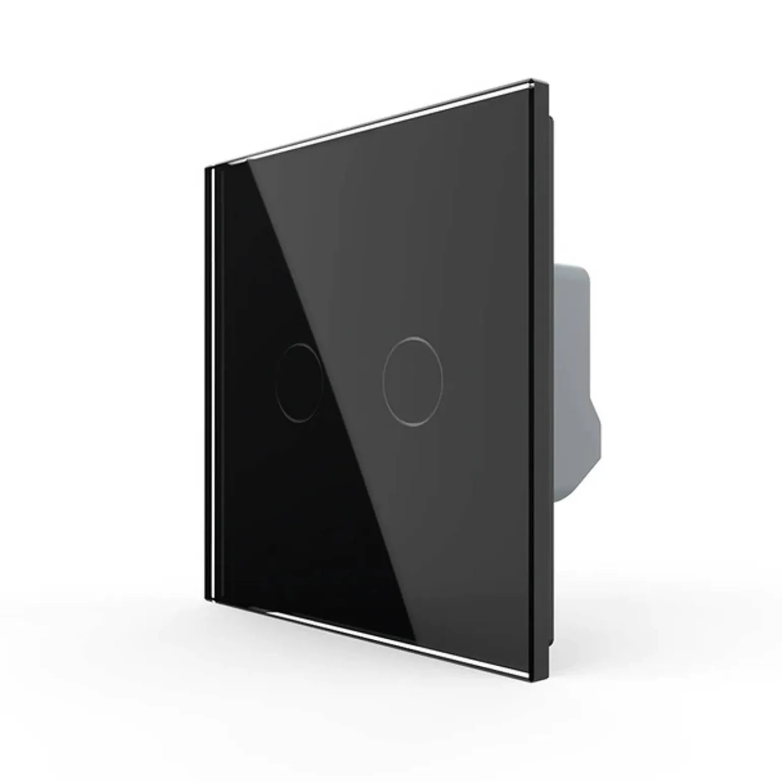 Włącznik dotykowy LIVOLO krzyżowo-schodowy podwójny EC Wi-Fi czarny (VL-C702SEC-62) LIVOLO