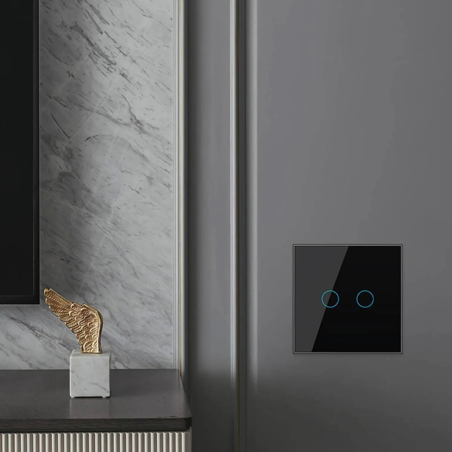 Włącznik dotykowy LIVOLO podwójny EC Wi-Fi biały (VL-C702EC-61) LIVOLO