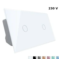 Włącznik dotykowy LIVOLO pojedynczy + pojedynczy biały (VL-C7011-61) LIVOLO