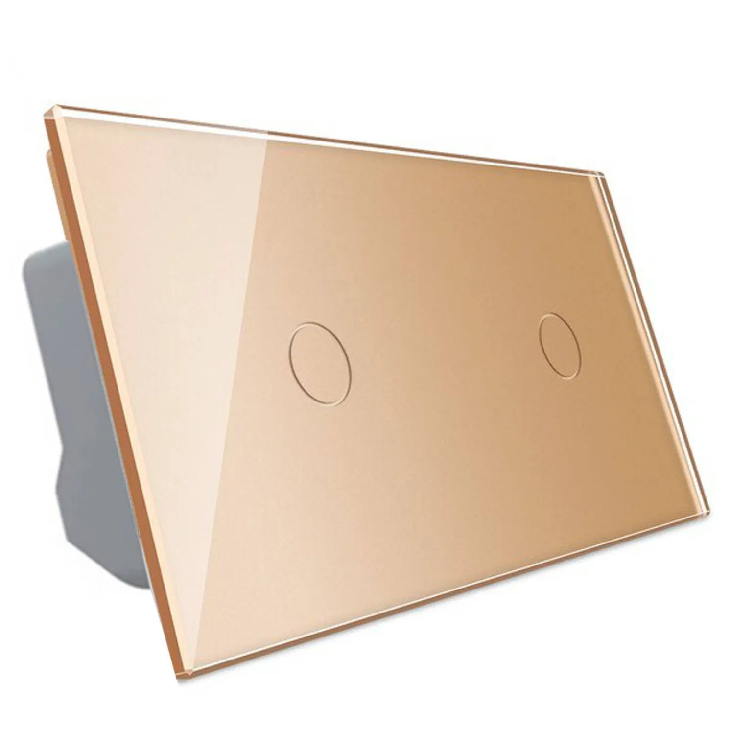 Włącznik dotykowy LIVOLO pojedynczy + pojedynczy złoty (VL-C7011-63) LIVOLO