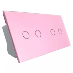 Włącznik dotykowy podwójny + podwójny różowy (VL-C7022-67) LIVOLO
