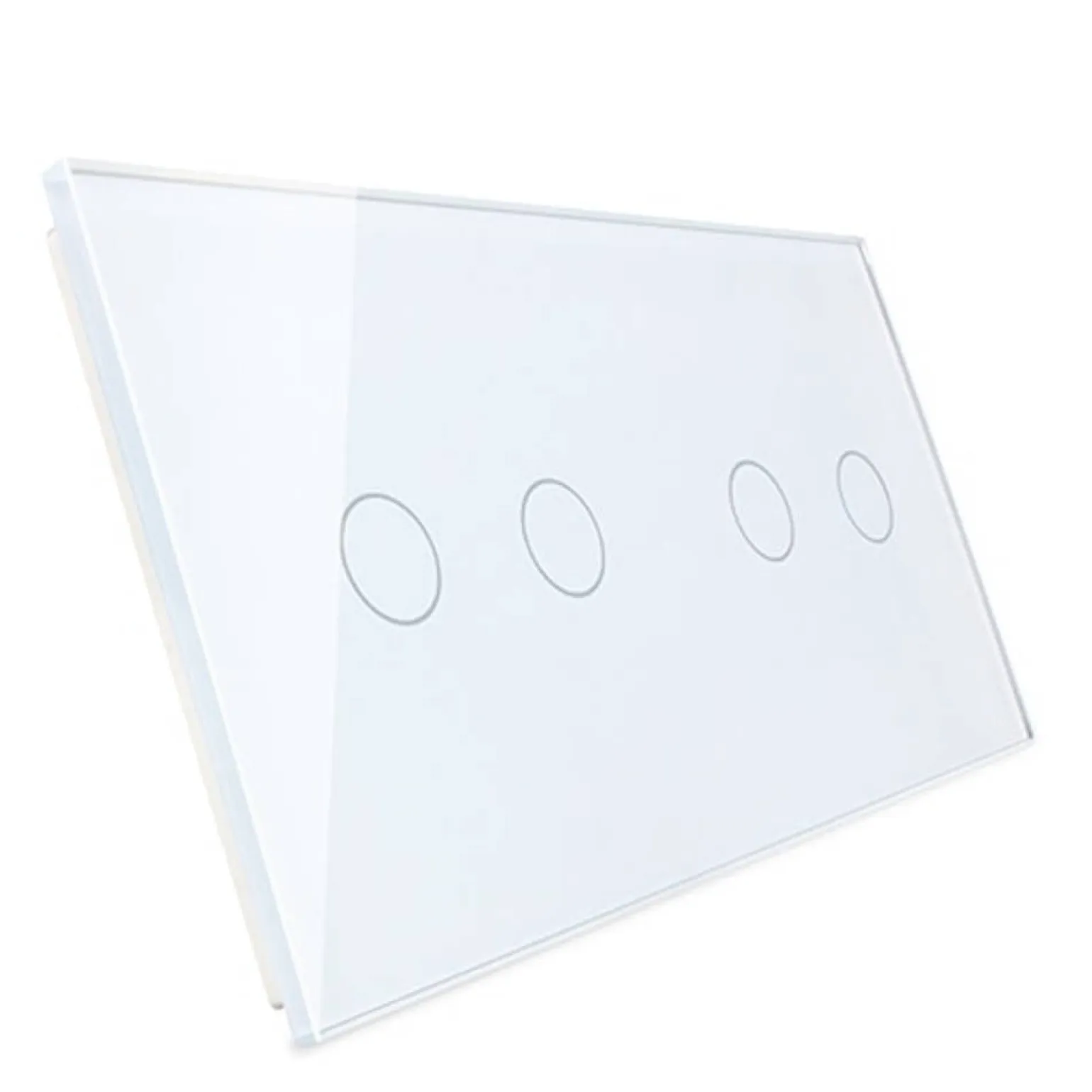 Włącznik dotykowy podwójny + podwójny EC Wi-Fi z podwójnym panelem szklanym w kolorze białym 2 + 2 (VL-C7022EC-61) LIVOLO