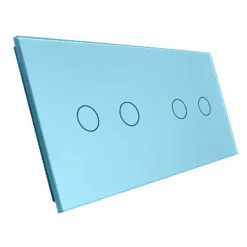 Włącznik dotykowy podwójny + podwójny niebieski (VL-C7022-69) LIVOLO