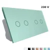 Włącznik dotykowy podwójny + podwójny zielony (VL-C7022-68) LIVOLO