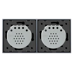 Włącznik dotykowy podwójny + podwójny złoty (VL-C7022-63) LIVOLO