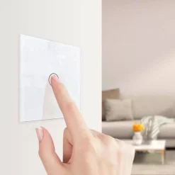 Włącznik pojedynczy dotykowy, bistabilny (impulsowy, dzwonkowy) ze złotym panelem szklanym FIBARO (VL-C701IH-63) LIVOLO