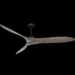 Wentylator sufitowy 55W w kolorze kawy z drewnianymi łopatkami i pilotem (20259 Zambelis)