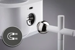 Wielofunkcyjna lampka na biurko, z klipsem, z magnesem , ściemnialna VARIA DIM USB-C biały (PL71172) - PAULMANN