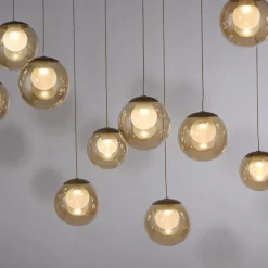 Wisząca lampa na pilota, z regulacją światła i wysokości PURE POPUP BRĄZOWY (2589-97) - Paul Neuhaus